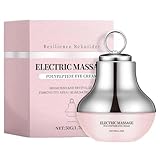 iSZEYU Electric Massage Eye Cream, Polypeptide Dark Circle Treatment, Firming and Anti-Wrinkle, with Gentle Vibration, 1.76 oz