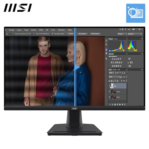 MSI PRO MP245G 23.8 Inch Full HD Office Monitor - 1920 x 1080 IPS Panel, 100 Hz, Eye-Friendly Screen, VESA Mountable, Display Kit Support, Tilt Adjustable - HDMI, DisplayPort, D-Sub (VGA) - Image 4