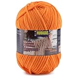 Chunky Velvet Yarn for Crocheting & Knitting, 7.05oz 262.4yd Super Soft Chenille Plush Yarn, Bulk Thick Yarns for Baby Blankets, Amigurumi, Scarves | 20 Colors (1, Orange)