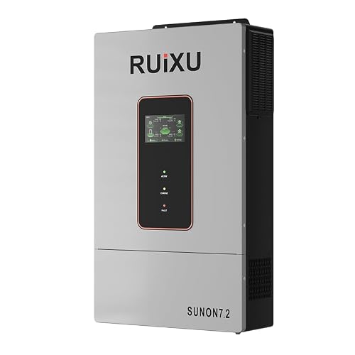 RUiXU 7200W 48V Off-Grid Hybrid Solar Inverter 120/240V