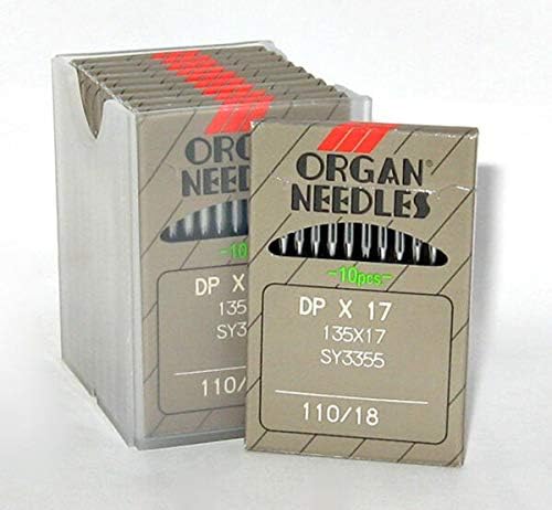 PUMICHA Needles Supplies for 100 O.R.G.A.N135X17 Size#18 Walking Foot Sewing Machine Needles DPX17 DIX3 for Sewing Machine.