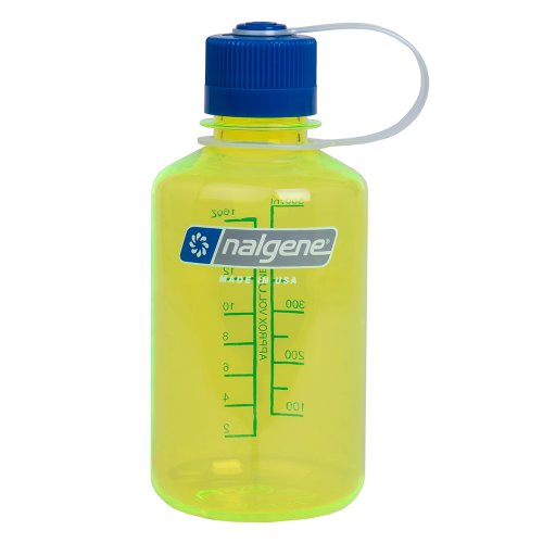 Nalgene Narrow Mouth Water Bottle, Safety Yellow, 1-Pint