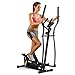GYMAX Elliptical Machine, Magnetic Elliptical Machine with Digital Display, Heart Rate Grip & Easy Moving Wheels, Portable Cardio Workout Machine for Home Gym Office