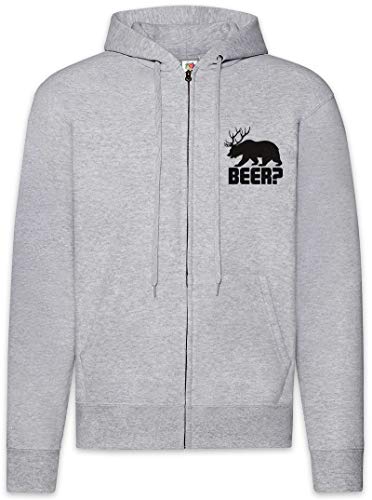 Beer Zip Hoodie Urban Backwoods à capuche doublée et zip métal résistant