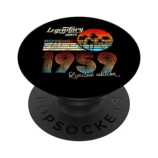 Cumpleaños Legendario Desde Noviembre De 1959 Regalo. PopSockets PopGrip Intercambiable