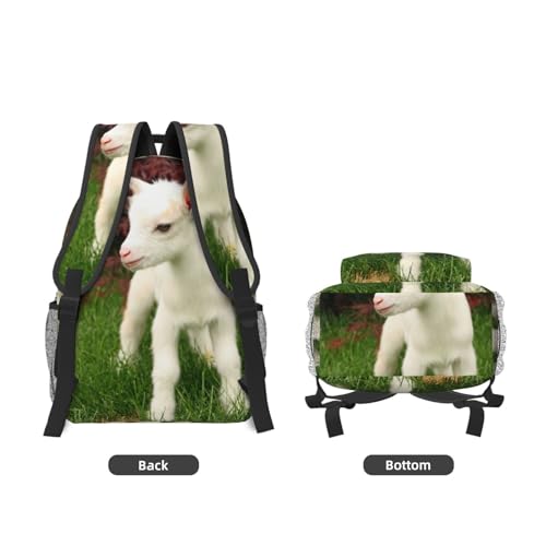 Sac à dos imprimé chèvre EdWal original avec grand compartiment ordinateur - 3