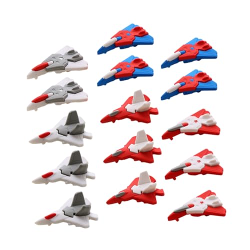 TOGEVAL 48個入り カートゥーン飛行機型消しゴム 学生用 小さな文房具 幼児 キッズ向け 消しやすいおもしろいデザイン