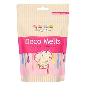 FunCakes Deco Melts Extreem Wit Zonder E171 – Smelt in de Magnetron en Giet in Elke Gewenste Vorm. AZO Vrij. 250 g.