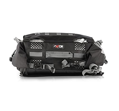 Image of Axor Tail Bag 25 Lts-1680D Oxford Coated PVC Coated Backpack (Poly Vinyl Chloride), Black