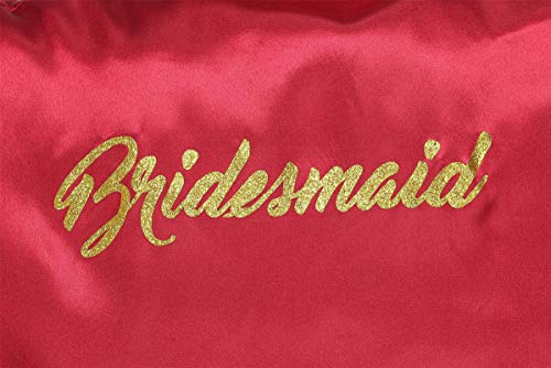 Image of Giova Women Bridal Robe for Bride and Bridesmaid Getting Ready Wedding Party Bathrobe