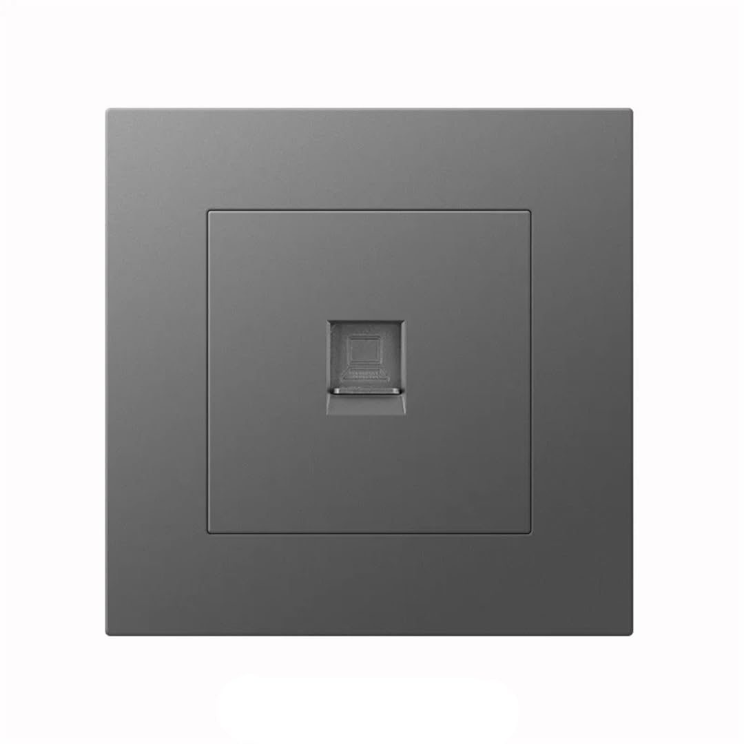 Prise De Charge Rapide 18W Type-C 13A, Prise De Courant Électrique Murale estique Avec USB 220V, Double Prise Universelle À 5 Broches RJ45CT5 UK Standard