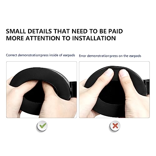 GVOEARS almohadillas de repuesto para auriculares Sennheiser HD650/HD600/HD660S/HD545/HD525/HD535 y MassdropX HD6XX/HD58X & HD580/HD565 Jubilee, con gel refrescante miniatura 5