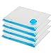 Colorlife Lot de 4 sacs de rangement sous vide XXL pour économiser de l'espace (4 Jumbo, 100 x 80 cm) Pour literie, vêtements, couettes, couvertures