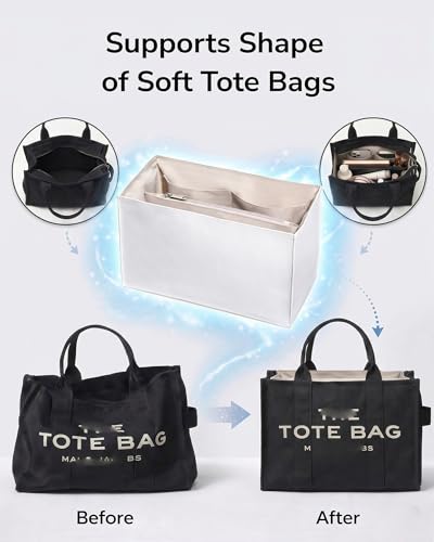 Purse Organizer Insert, Water-Resistant Bag Insert with Paper-Like Fabric — view 3