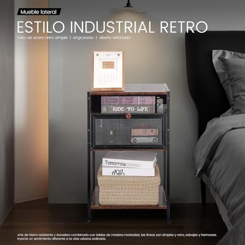 Consejos y comparativas para Comprar Mesitas noche vintage Top diez. 6 Imagen adicional