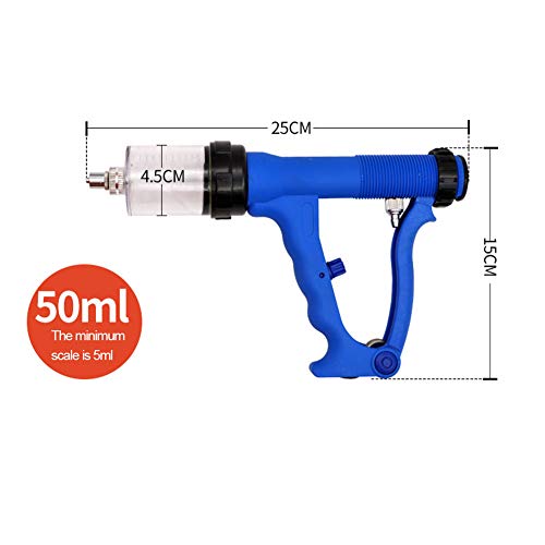 Siringa Continua per Animali 2 in 1, Pistola Dosatrice Automatica da 50 Ml per Bestiame, Capra, Maiale - 4