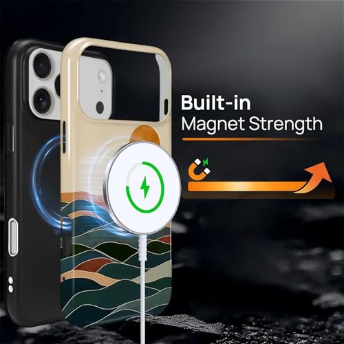 Coque iPhone 17 Pro Max compatible MagSafe antichoc silicone rigide hybide