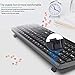 Guiheng Wired Computer Keyboard, Plug Play USB, Large Number Pad, LED Indicators，Ergonomic, Foldable Stands,Anti-Wear Letters Full Size Keyboard,for Windows Mac PC Laptop-Black