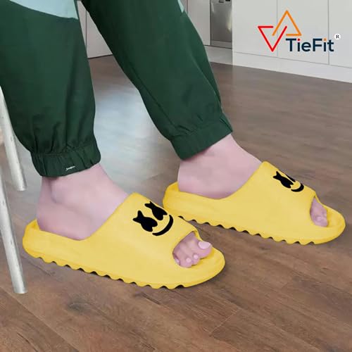 Image of TieFit Ultra Soft Comfortable Breathable EVA Daily Use Zig Zag Arch Fit Support Slide For Men