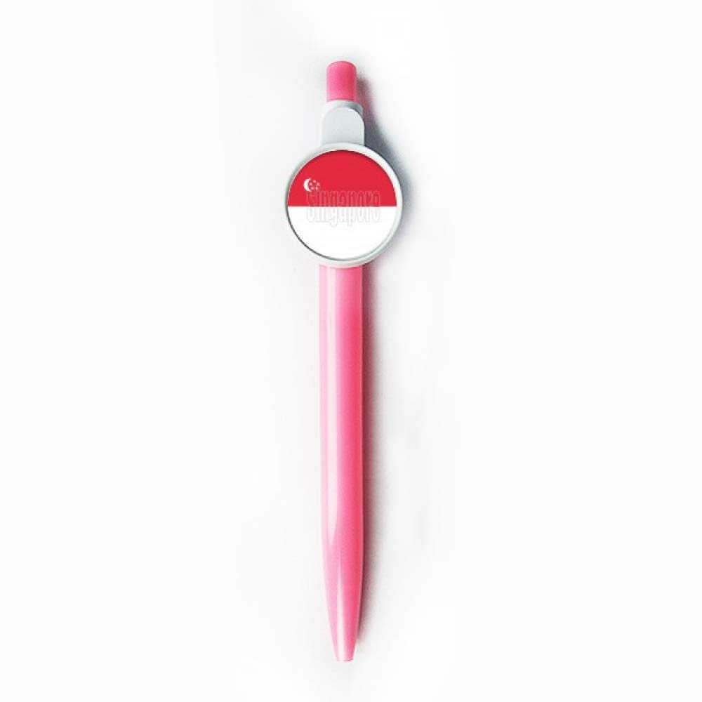 Stylo à bille rétractable Singapour bleu, cadeau souvenir idéal - 5
