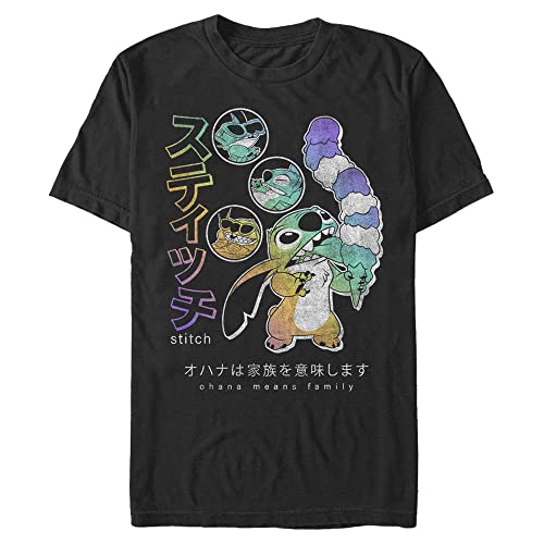 T-shirt Disney Coutures Kanji noir 3XL homme en coton confortable