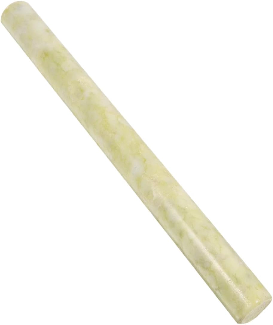 BESPORTBLE Jade Dough Rolling Pin Lightweight Smooth Surface for Bread Pastry Pizza Baking Tool and Break-resistant Kitchen Roller for Beginners and Experts