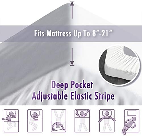 MEWAY Hypoallergenic 1000g Filling Microfiber 5cm thick Mattress topper 150 * 200cm (King)