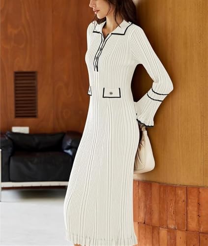 Robe crayon longue blanche pour vos soirées et journées de bureau