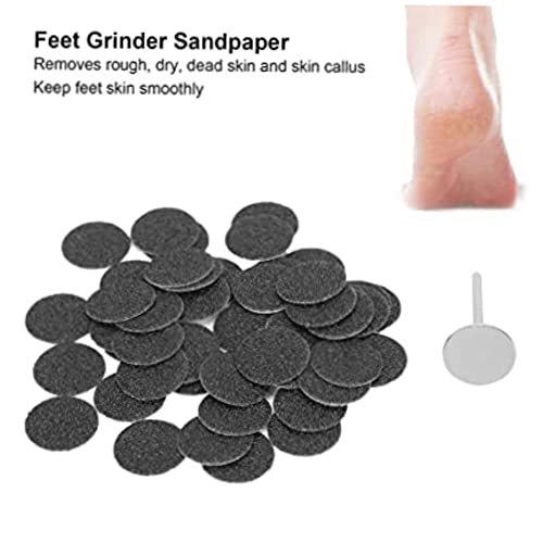 Foot Callus Remover With Shafted Pedicure Sandpaper Discs - Electric Tool Accessories For Dead Skin Nail Sanding & Foot Care Replacement Pads Included #TOP5