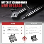 VMAN Ratchet Screwdriver Set, 66 in 1 Magnetic Screwdriver Sets, S2 Steel Bits, DIY Combination Flexible Shaft, Suitable for Furniture Assembly, Precision Electrical Appliance Repair, Bicycle Tools