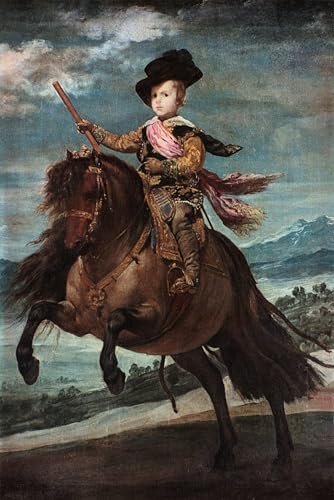 Toile Baltasar Charles à cheval Velazquez pour chambre à coucher