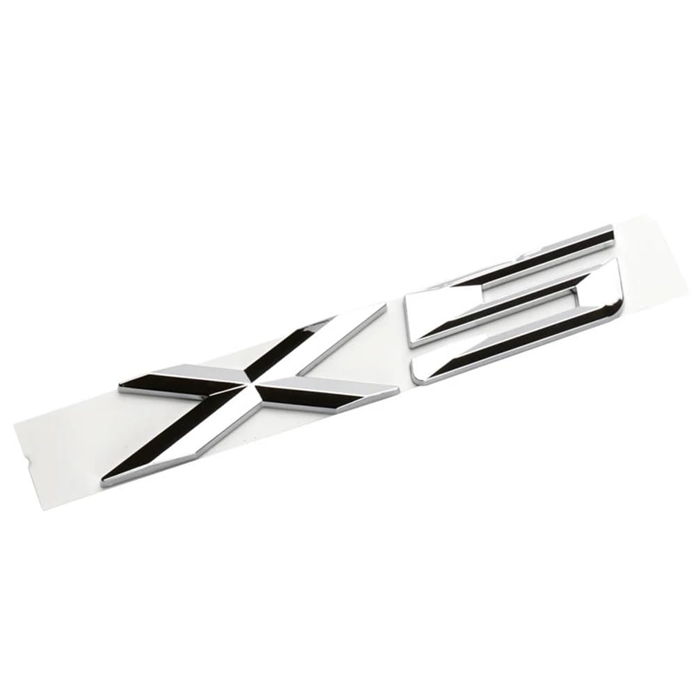 YTQMoreBNZ YYDStes ABS Car Letters Trunk Badge Sticker Compatible With BMW X1 E84 F48 X3 E83 G01 F25 X4 F26 G02 X5 E53 F15 E70 X6 E71 F16