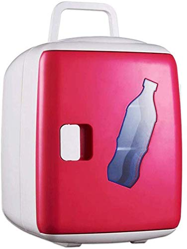 Autokühlschrank, tragbarer 15-Liter-Kompressorkühlschrank mit Gefrierfach, 12 V / 220 V (Farbe: ROT)