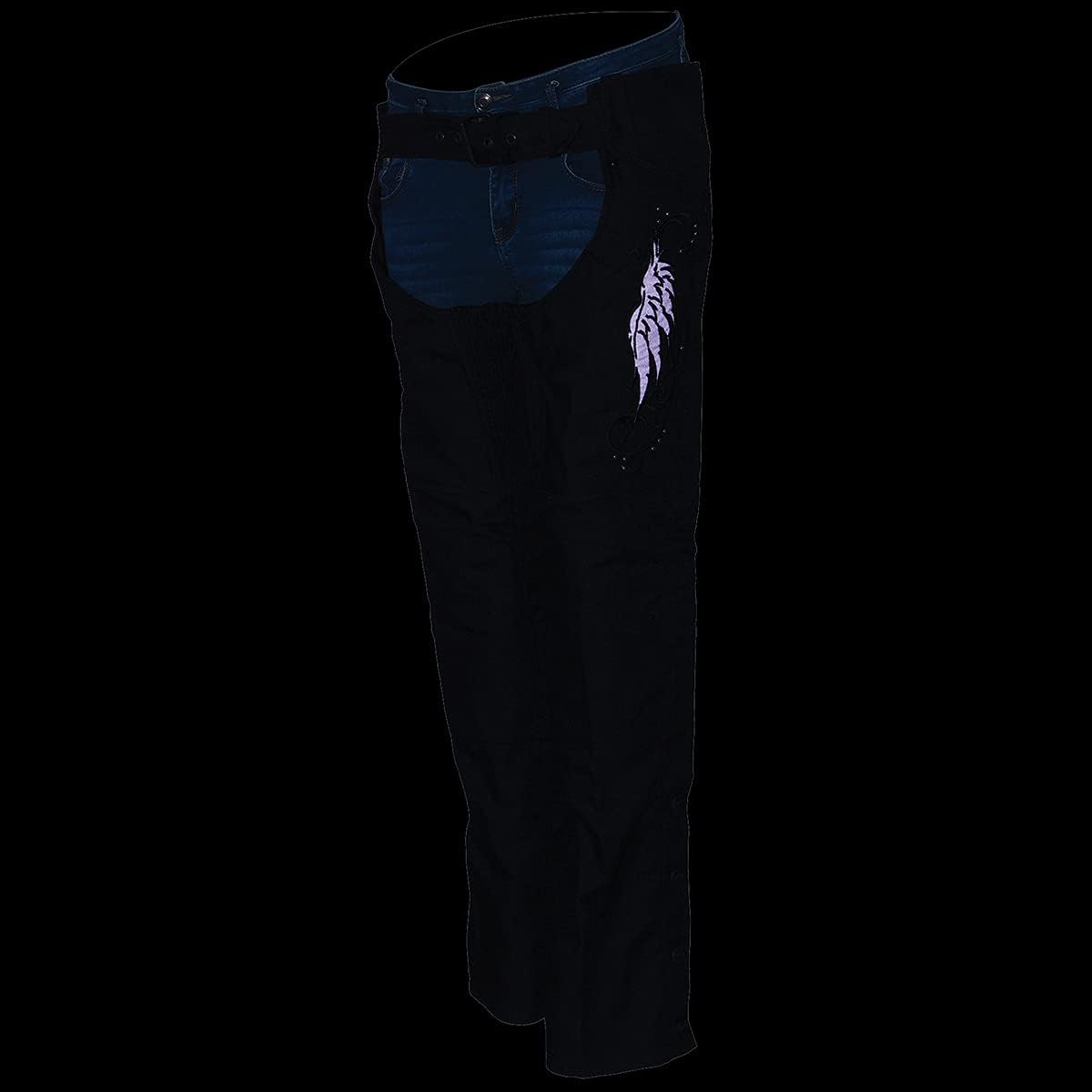 Milwaukee Leather Premium Textile Motorcycle Riding Chaps for Women Bikers - Image 5