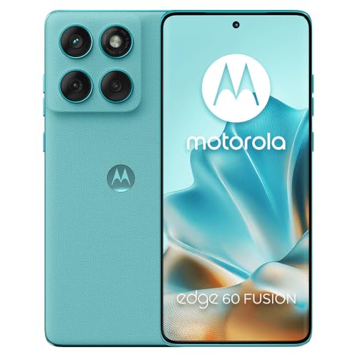 Image of Motorola Moto Edge 60 Fusion 5G Ai (Compatible with Tmobile Mint Tello & Global) (256GB+8GB) NFC 50MP Triple Cam Dual Sim 6.67 inch Curved XT2503-1 Latino American Version (Amazonite (Green))