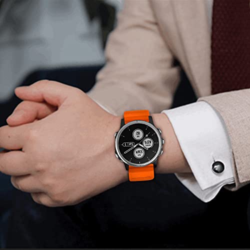 SUPORE Correa Fenix 5 Watch Banda, Ajuste rápido Correa de Reloj de Silicona Suave para Fenix 7/Fenix 5/ Fenix 5 Plus/Fenix 6/Fenix 6 Pro/Forerunner 935/Instinct/Approach S60/Quatix 5/D2 Delta
