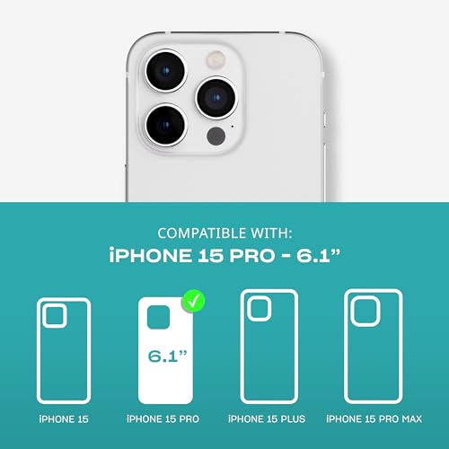 Tech21 Evo Sparkle case for iPhone 15 Pro - Compatible with MagSafe - Impact Protection Case - Lunar by tech21 - Image 2