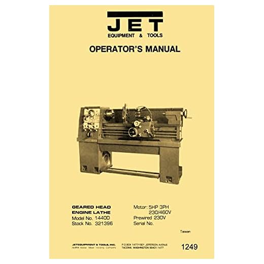 JET 14x40 Model 1440D Manual
