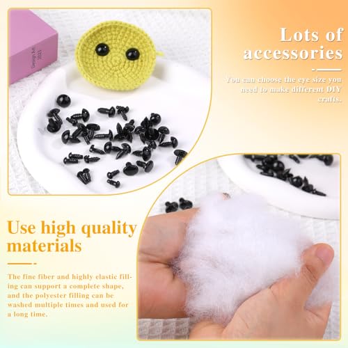 kgxulr Fiber Filling Stuffing, 225g/7.94oz Stuffing for Crochet,Stuffing for Pillows, Stuffed Animal Stuffing,Cotton for Pillow Stuffing - Thumbnail 6