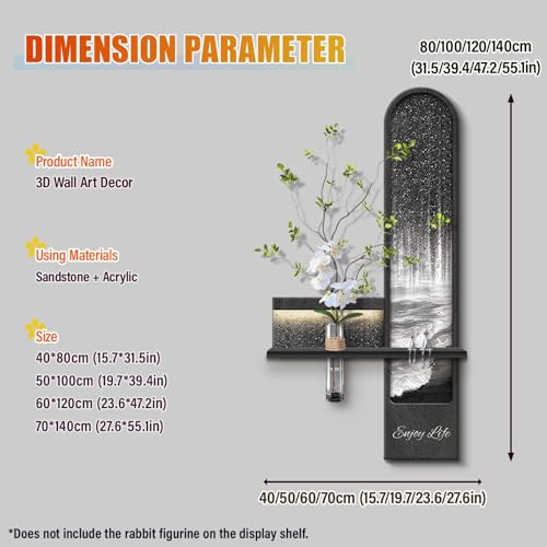 Alimentation électrique à brancher pour sculpture murale 3D LED - 2