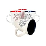 CERAMICA DE CALIDAD: Las tazas tienen un diseño ergonómico para garantizar una experiencia agradable. Mantienen la bebida caliente durante el consumo.