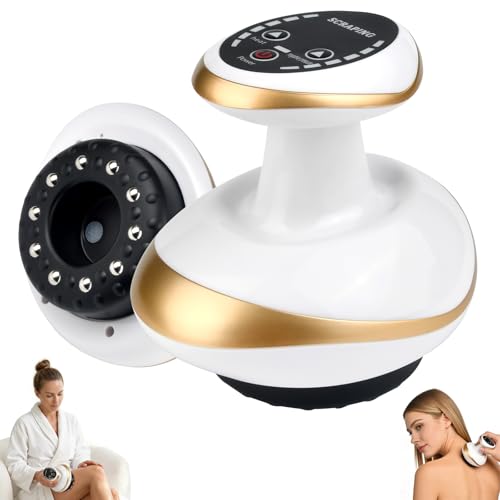 Masajeador AnticelulíTico 4 en 1 – EléCtrico Con VacíO Y Gua Sha, Para Una Piel MáS Firme Y Una Mejor CirculacióN,Masajeador de Celulitis Y SuccióN,Masaje Profundo Con Calor Uso Corporal Completo Casa