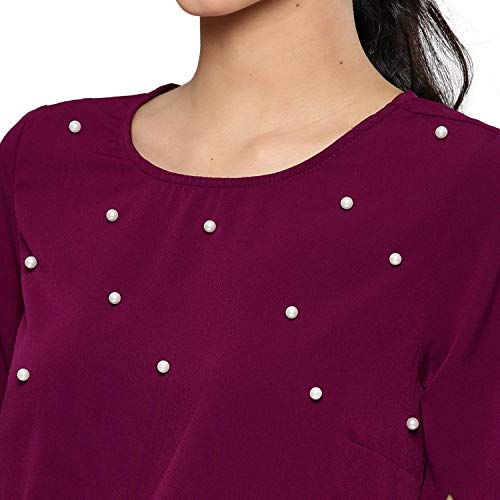 Image of Harpa Women Round Neck Solid Top