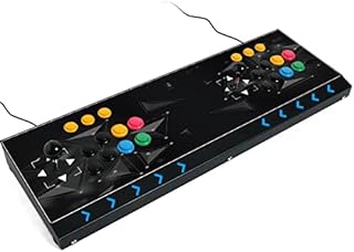 DOYO Arcade Joystick Machine Console 2 players Street Fighter Video Game Arcade Fighting Stick for Home Compatible with PC/Nintendo Switch/NEOGEO Mini/NeoGeo Pro/PS3/Raspberry Pi/PS Classic/Android