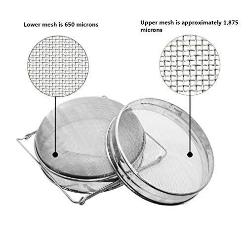 Stainless Steel Honey Strainer Double Sieve Mesh Fliter Beekeeping Equipment Tools,Double Bee Sieve Honey Debris Strainer #TOP3