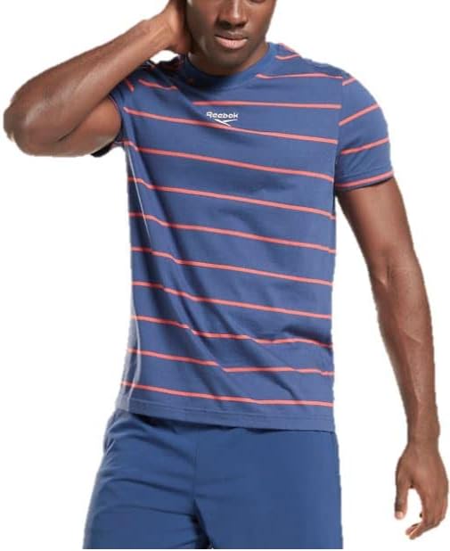 Reebok Camiseta con logotipo pequeño para hombre