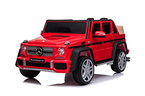 Mer*cedes Maybach G650 - Rojo - Coche eléctrico para niños Maybach G650 Landaulet batería 12v y Mando Remoto para Padres