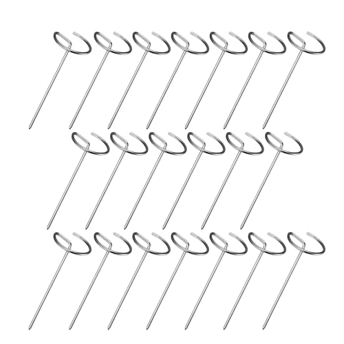 Metallspieße - Langlebige Luftfritteuchsenkeiwers | Wiederverwendbares Edelstahl Kebab Skiewers | BBQ Skeweirs geeignet zum Grillen, Braten, Camping, Küche im Freien und Küchengebrauch
