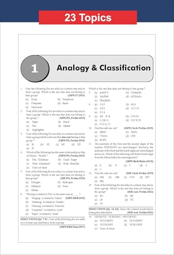 Image of Disha 133 Topic-wise Reasoning & Computer Aptitude Previous Year Question Bank for IBPS / SBI / RRB / RBI Bank Clerk / PO Prelim & Main Exams (2015 - 2026) 10th Edition | 100% Solved PYQs