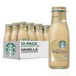 STARBUCKS Frappuccino Coffee Drink (Mocha, Vanilla) – 13.7oz, 12 pack.